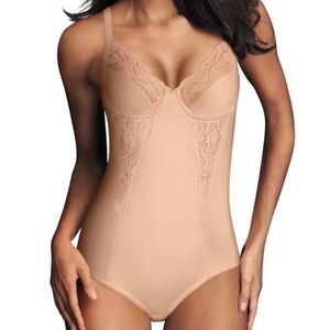 MAIDENFORM Lace Body Briefer with Underwire Cups